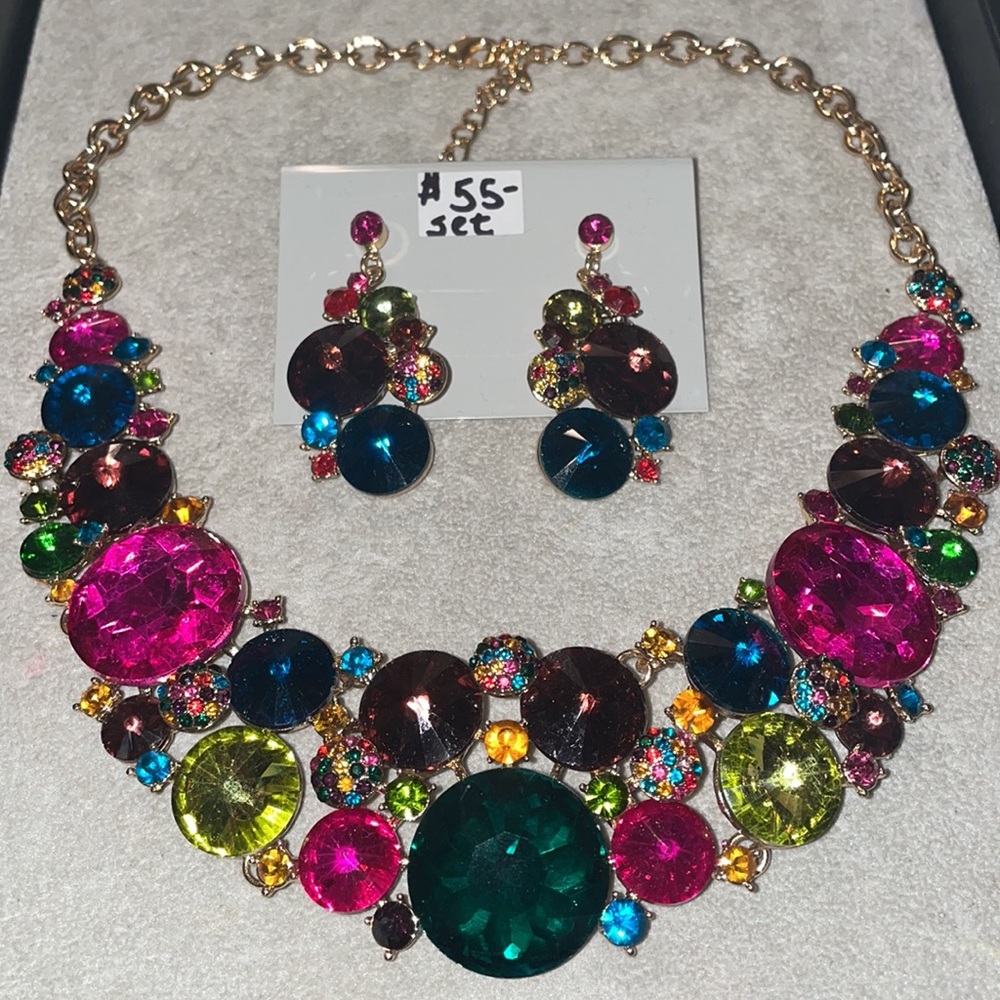 Multi Gemstone Statement Set - image 2